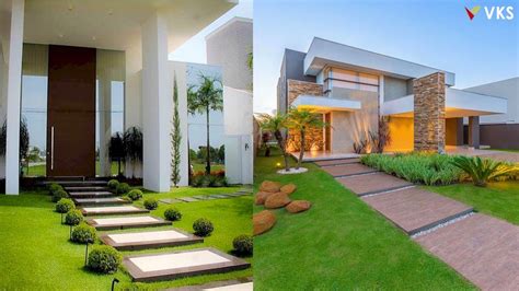 Contemporary Minimalist Landscaping Yarn, Modern Front Yard Landscaping ...