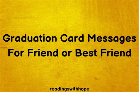 30 Best Graduation Card Messages For Your Friend