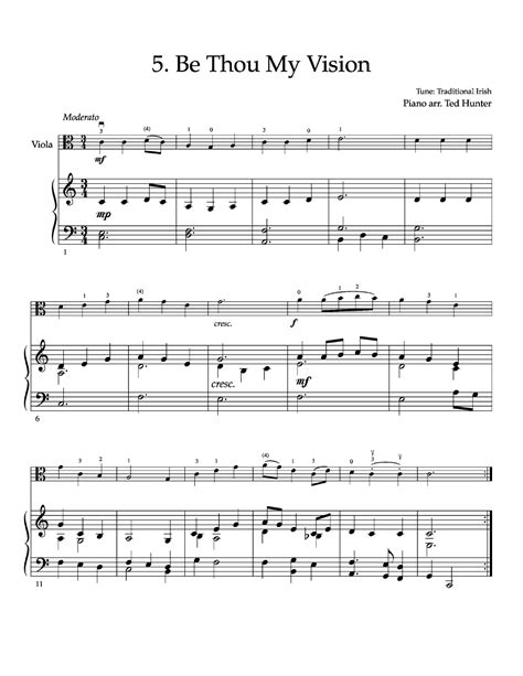 Ten Easy Hymns (Viola Solo with Piano ) | J.W. Pepper Sheet Music