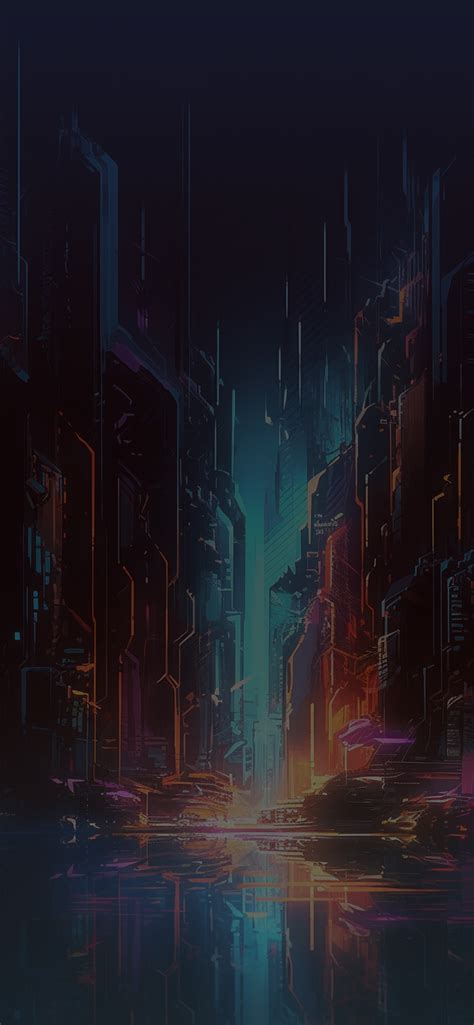 Cyberpunk City Abstract Wallpapers - Cool City Wallpaper iPhone