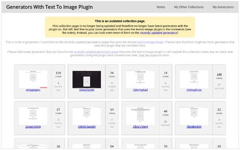 Generators with the Text to Image Plugin