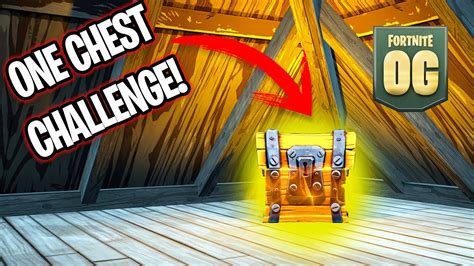 ONE CHEST CHALLENGE IN FORTNITE! - YouTube