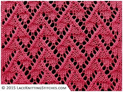 Lace Chart #12 🧶 Lace Knitting Stitches