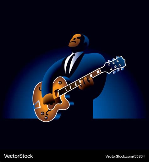 Guitar player Royalty Free Vector Image - VectorStock