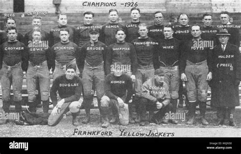 Frankford yellow jackets football 1926 Stock Photo - Alamy