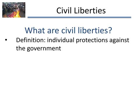 PPT - What are civil liberties? Definition: individual protections ...