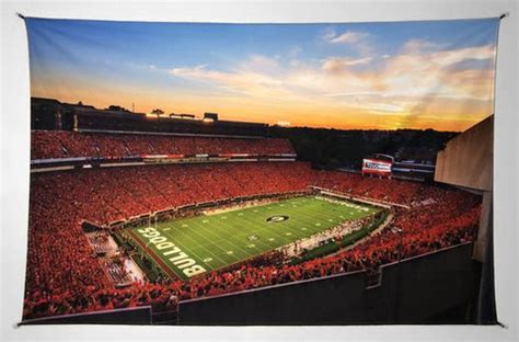 Georgia Bulldogs Sanford Stadium Red Out Tapestry – The Red Zone- Athens, GA