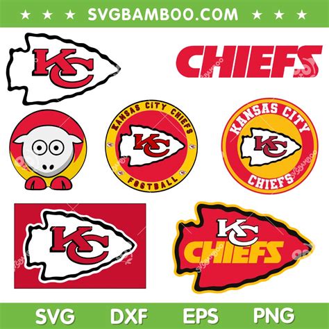 Kansas City Chiefs Logo SVG Bundle, Chiefs Football Logo