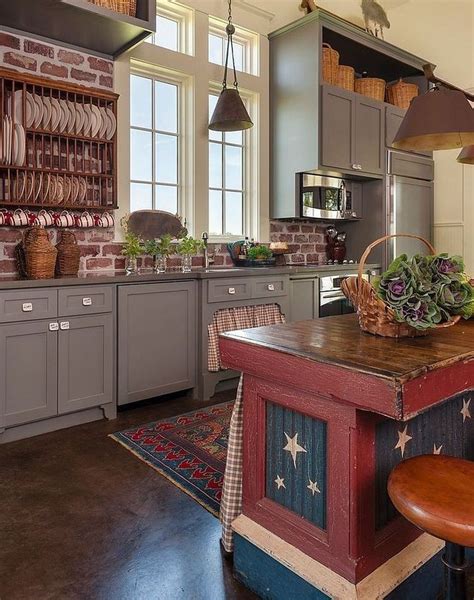 51 Amazing Vintage Farmhouse Style Kitchen Island Design Ideas # ...