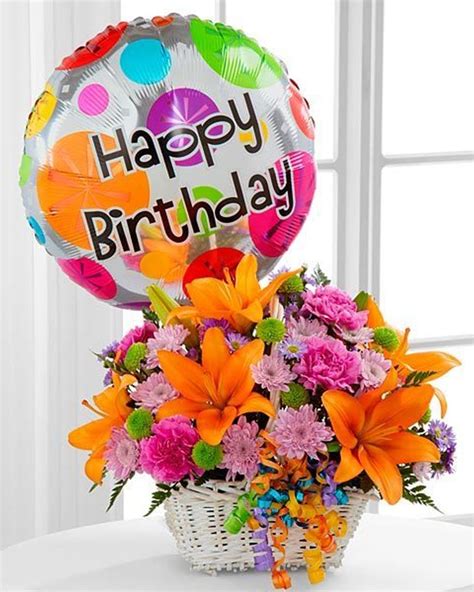 Happy Birthday Basket - Florist / Flowers Delivered - Allen's Flower Market