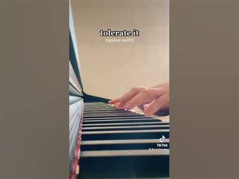 tolerate it - taylor swift (piano) - YouTube