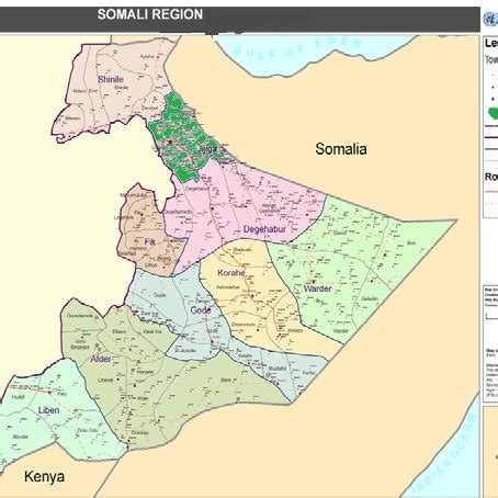 Ethiopia Somali Region Map