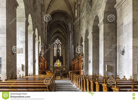 Interior of the Church of Abbey of the Holy Cross in Vienna Wood Editorial Photography - Image ...