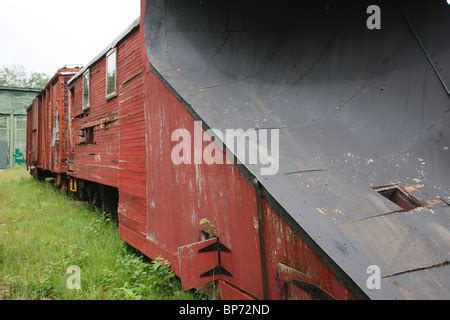 The Russell snow plow #68 at Bartlett Roundhouse in Bartlett, New ...