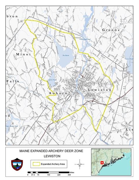 Maine Hunting Zones Map With Towns