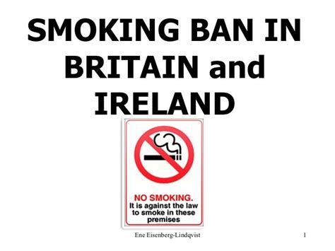 Smoking ban in_britain_and_ireland