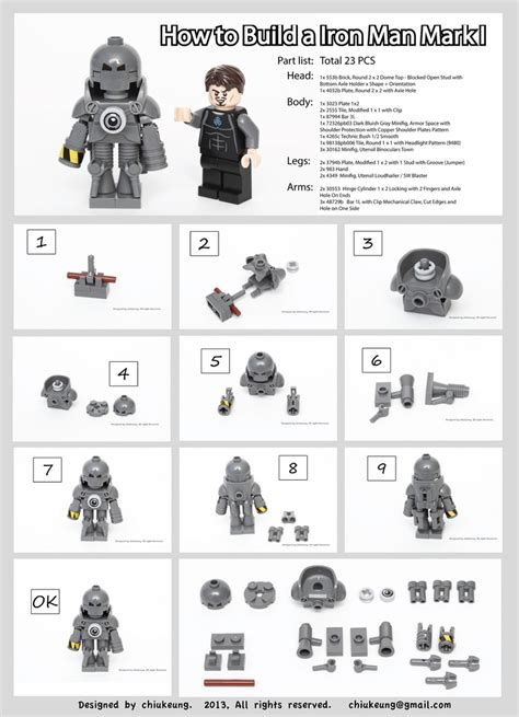 How to make your own Iron Man minifigures