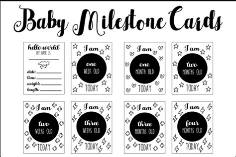 Baby Milestone Cards | Free Printable | Sarah Halstead