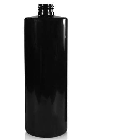 500ml Black Plastic Bottle - Ampulla Ltd - 0161 367 1414