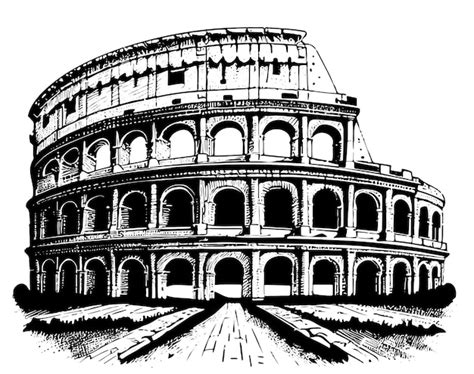 Roman Coliseum Drawing