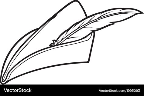 Robin hood hat Royalty Free Vector Image - VectorStock