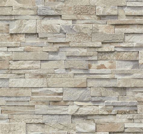 Brick Effect Wallpaper Vinyl 3D Slate Stone Split Face Tile Paste The Wall P+S | eBay