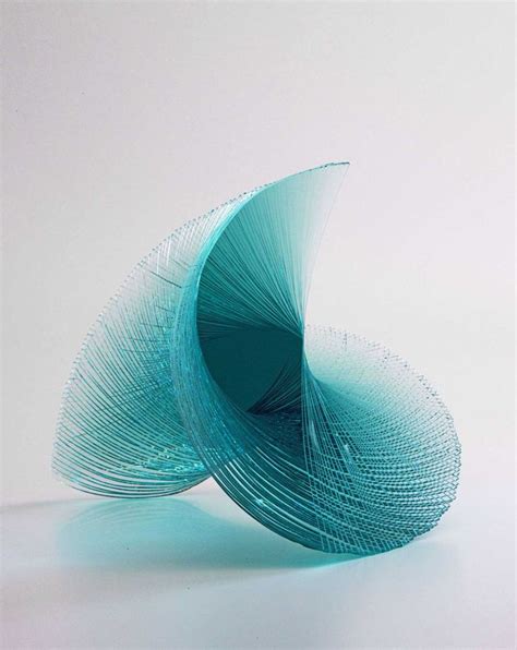 Laminated Sheet Glass Creates Spectacular Spiralling Geometric Sculptures | Geometric sculpture ...