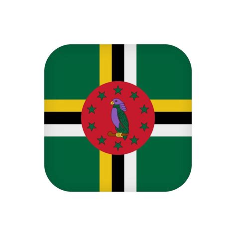 Dominica flag, official colors. Vector illustration. 10422631 Vector ...