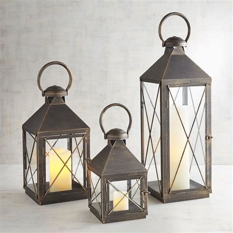 Bennett Black Metal Lanterns | Metal lanterns, Lanterns decor, Iron ...