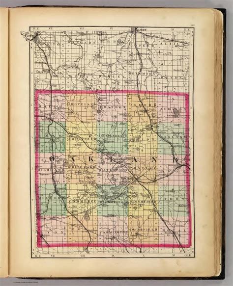 (Map of Oakland County, Michigan)