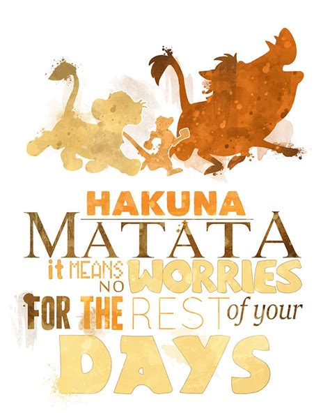 Lion King Quotes Hakuna Matata