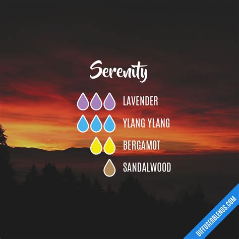 Serenity - Lavender, Ylang Ylang, Bergamot, Sandalwood | Essential oil ...