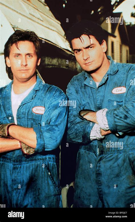 Emilio Estevez Charlie Sheen Men High Resolution Stock Photography and ...