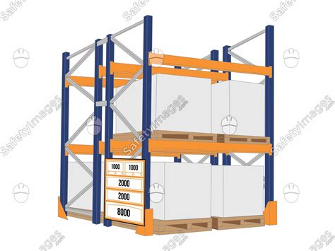 Pallet Racking with Sign – SafetyImages.com