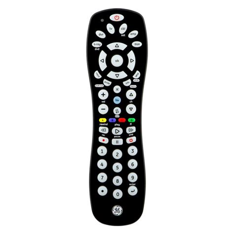 GE 6-Device Universal TV Remote Control in Black 34459 - The Home Depot