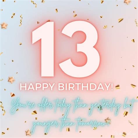 Happy 13th Birthday Images and Wish Cards for Teenagers