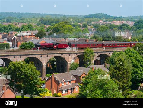 LMS Jubilee Class 45699 Galatea steam locomotive pulls the Cambrian ...