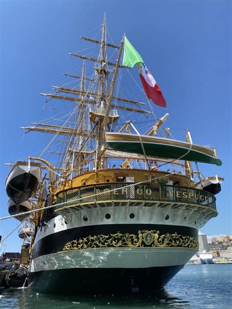 Italian Navy’s Amerigo Vespucci Tall Ship began its 20-month World tour ...