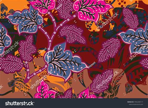 Indonesian Batik Motifs Very Distinctive Patterns Stock Vector (Royalty Free) 1992200117 ...