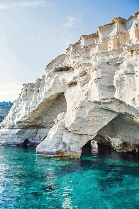 Caves at Kleftiko beach, Mílos. pc: ANDREW URWIN | #cave #milos #greece ...