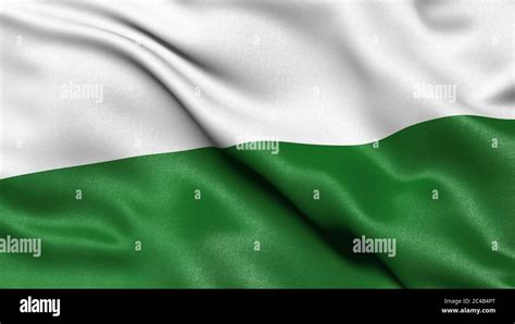 Flag of Saxony, Germany, 3-D illustration Stock Photo - Alamy