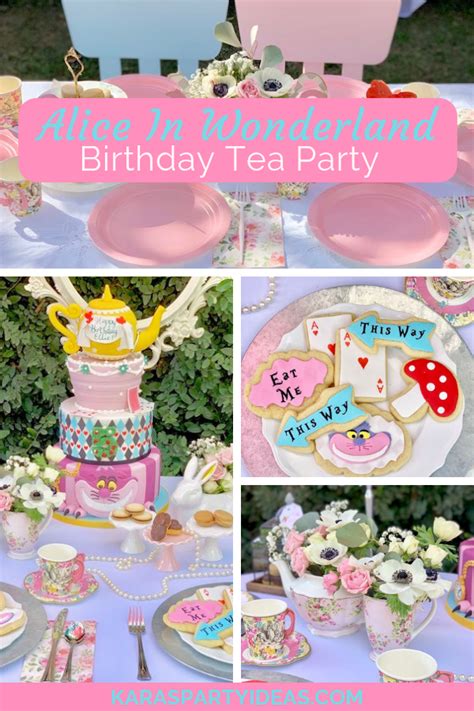 Kara's Party Ideas Alice in Wonderland Birthday Tea Party | Kara's ...