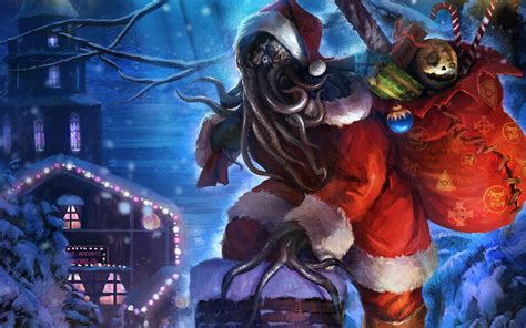 Cthulhu Claus wallpapers and images - wallpapers, pictures, photos