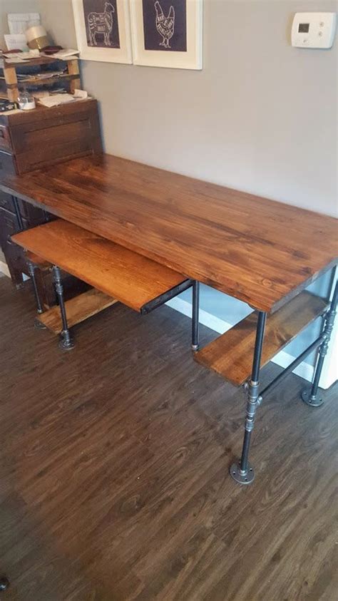 Reclaimed Wood Desk Rustic Desk Industrial Pipe Desk Desk | Etsy