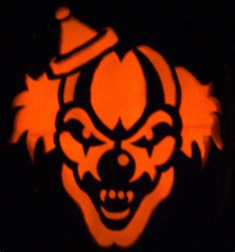 Scary pumpkin carving, Evil clowns, Pumpkin carvings stencils