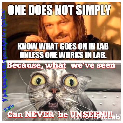 If you laughed, then you might be a LabTech! | Lab humor, Laboratory humor, Medical laboratory ...