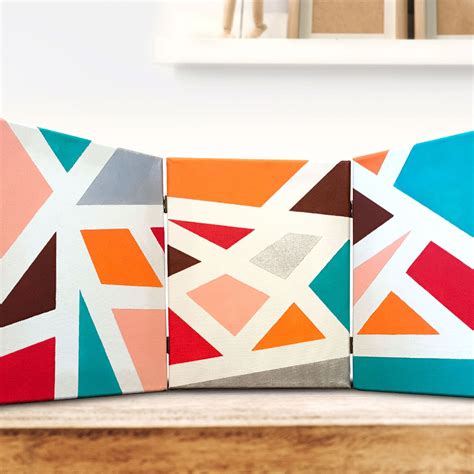 Geometric Triptych Art | Michaels