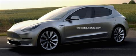 Tesla Model 3 hatchback rendering by Theo-03 - Paul Tan's Automotive News