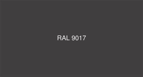 RAL Traffic black [RAL 9017] Color in RAL Classic chart