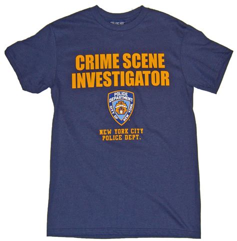 Crime Scene Investigator Navy Tee